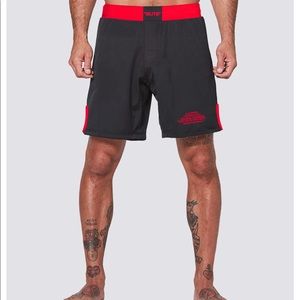 Elite Sports Black Jack/Red MMA shorts Size 3XL